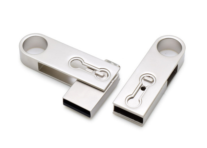 Silvery Otg Usb Flash Drive With High Speed Transfer Rate Ce Certification
