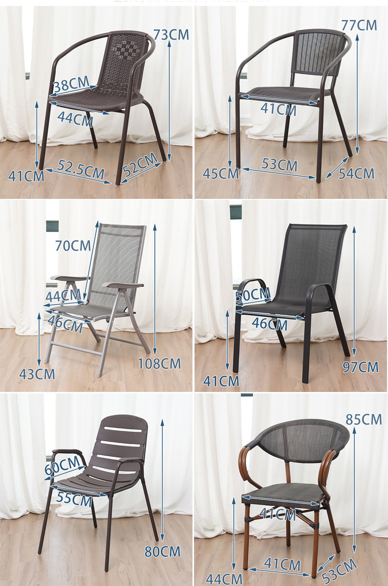 Leisure Outdoor Furniture Metal Teslin Mesh Armchair for Garden Balcony Patio Coffee