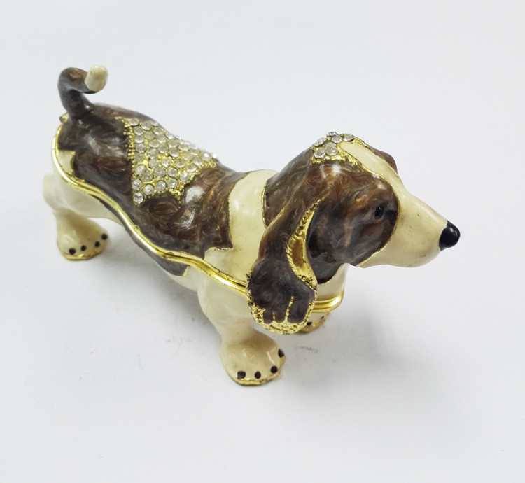 Wholesale dogs shaped jewelry boxes metal favor boxes gift box