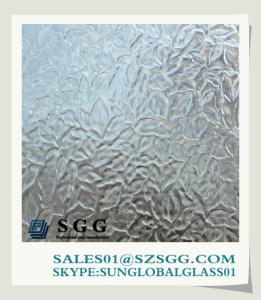 China 4mm clear patterned glass price wholesale