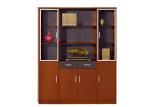 Wooden Lockable Office File Cabinets Light Cherry Color With Swing Door