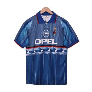 China Replica AC Milan Retro Jersey 1995-1996 Season Away Model Moisture Wicking wholesale
