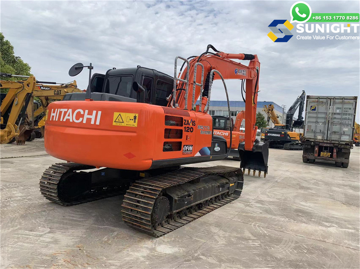 Multi Functional Used 12ton Excavators Hitachi Zaxis 120 ZX120 EX120 Crawler Excavator with Nice Condition Digger