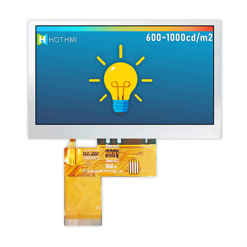 Sunlight Readable 4.3 Inch TFT LCD Display 800x480 Pixels TFT-H043A10SVIST6N40