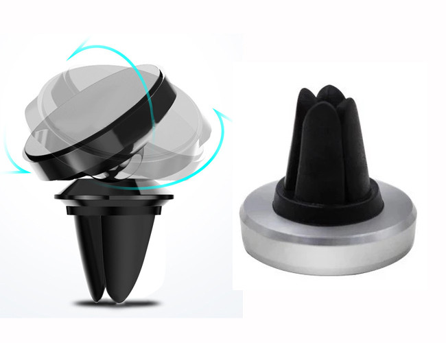 Universal Mobile Phone Stand Holder 360° Rotation Car Air Vent Strong Magnetic Round Disc