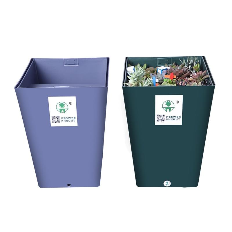 H22cm Saddle Shaped Self Watering Houseplant Pots For Balcony Or Office Table