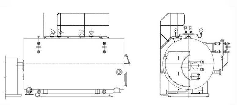 Condensing Biomass Hot Water Boiler , Wood Pellet Steam Boiler Explosion Proof