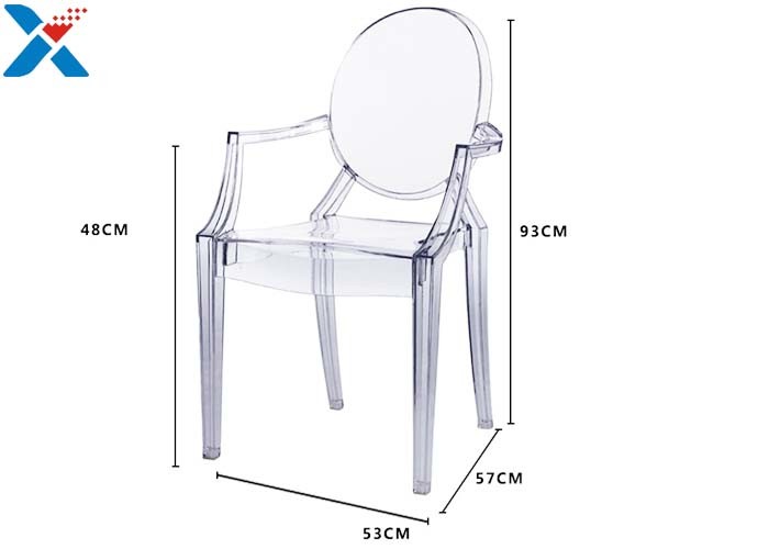 Modern Acrylic Desk Organizer / Acrylic Hanging Chair Clear PC Furniture