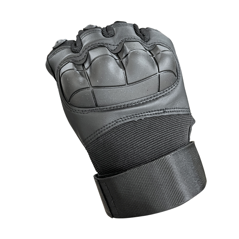 Flame-Retardant Black Full Finger Training Gloves for Customization and Protection