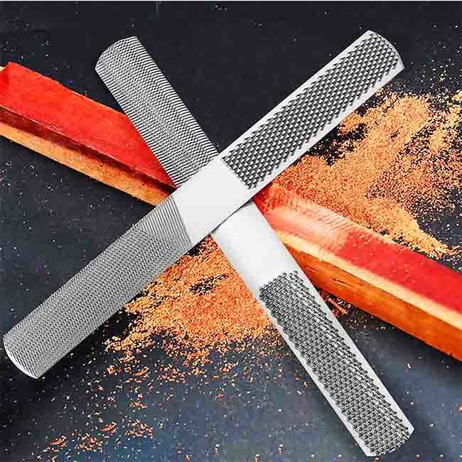 Way Wood Rasp File, Premium Grade High Carbon Hand File and Round Rasp, Half Round Flat &amp; Needle Files. Best Wood Rasp Set