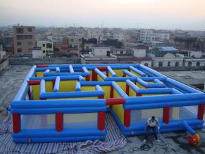 China Square Interactive Maze Games, Inflatable Labyrinth Games For Sale wholesale
