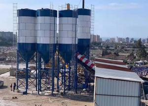 China ISO90001 180CBM/H Concrete Batching Plant Twin Shaft Foundation Free wholesale