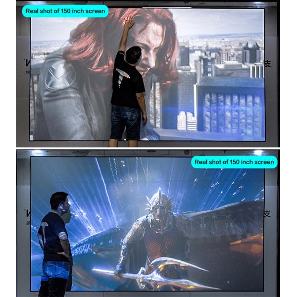 Long Throw Home Theater Projector Screens Anti Light 100 Inch ALR Screen