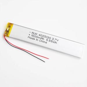 China OEM Custom LiPo Battery 3.7v 1500mah Rechargeable 103048 4025130 wholesale