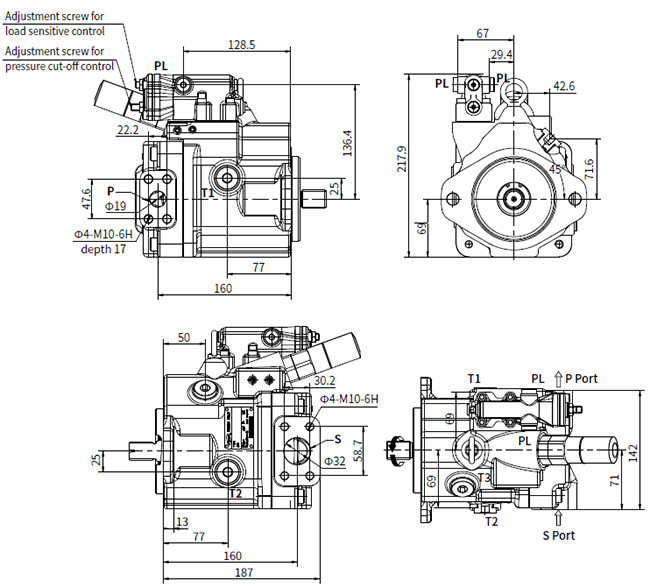 High Pressure Axial Piston Hydraulic Motor Variable Displacement Pump HP5V SERIES