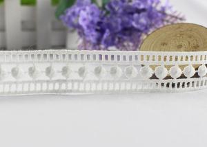 China Beige Cotton Guipure Embroidery Water Soluble Polyester Lace Trimming for Doll wholesale