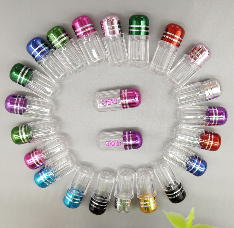 16mm Clear Plastic Pill Bottles 3g Single Sexual Enhancer Capsule