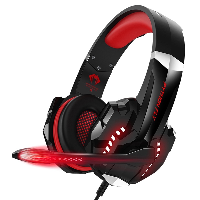 Noise Cancelling Wired PC Gaming Headphones 7.1 Surround Light Up For Xbox And PS4