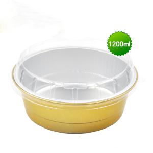 China 1200ml round aluminum foil sealed box wholesale