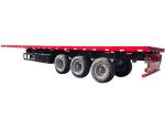 2 / 3 / 4 Axles Flatbed Truck Trailer Container 50 Ton Q345B Manganese Plates
