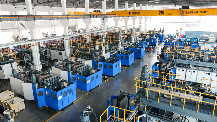 Extrusion 1L - 5L HDPE Bottle Blowing Machine Double Station