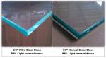 1/2" Ultra Clear Shower Door Glass Panel Tempered Thermal Stability