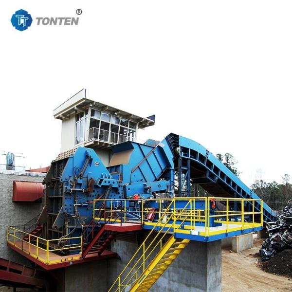 Waste Scrap Metal Processing Equipment Steel Scrap Shredder Machine Recycling
