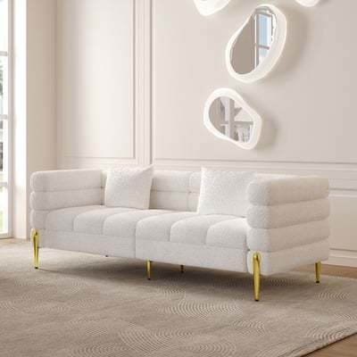 Luxury Living Room Sofa Set Fabric Velvet Sofas Modern Sectional Cover Couch