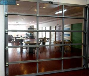 China UV Proof 3mm 5000mm Width Glass Panel Garage Doors wholesale