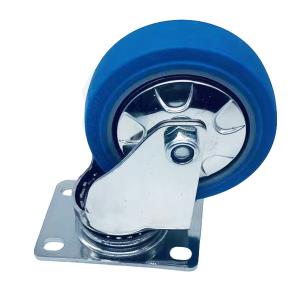 China 100 Mm Blue 304 Stainless Steel Swivel Rotate Caster wholesale