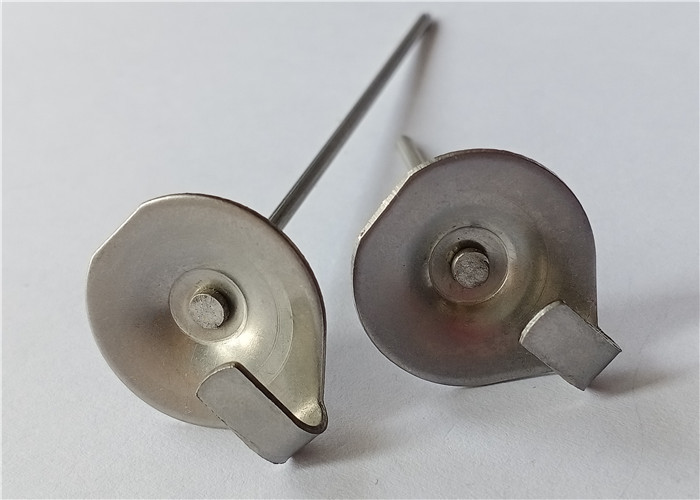 7/8" Stainless Steel Lacing Anchor Hooks For Insulation Blankets Of Exhaust Pipes
