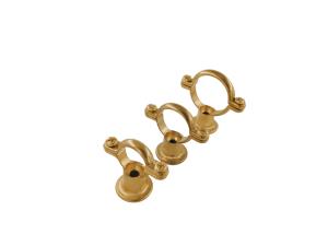 China Polished Brass Pipe Clamp 15mm - 54mm Casting PVC Pipe Clamp wholesale