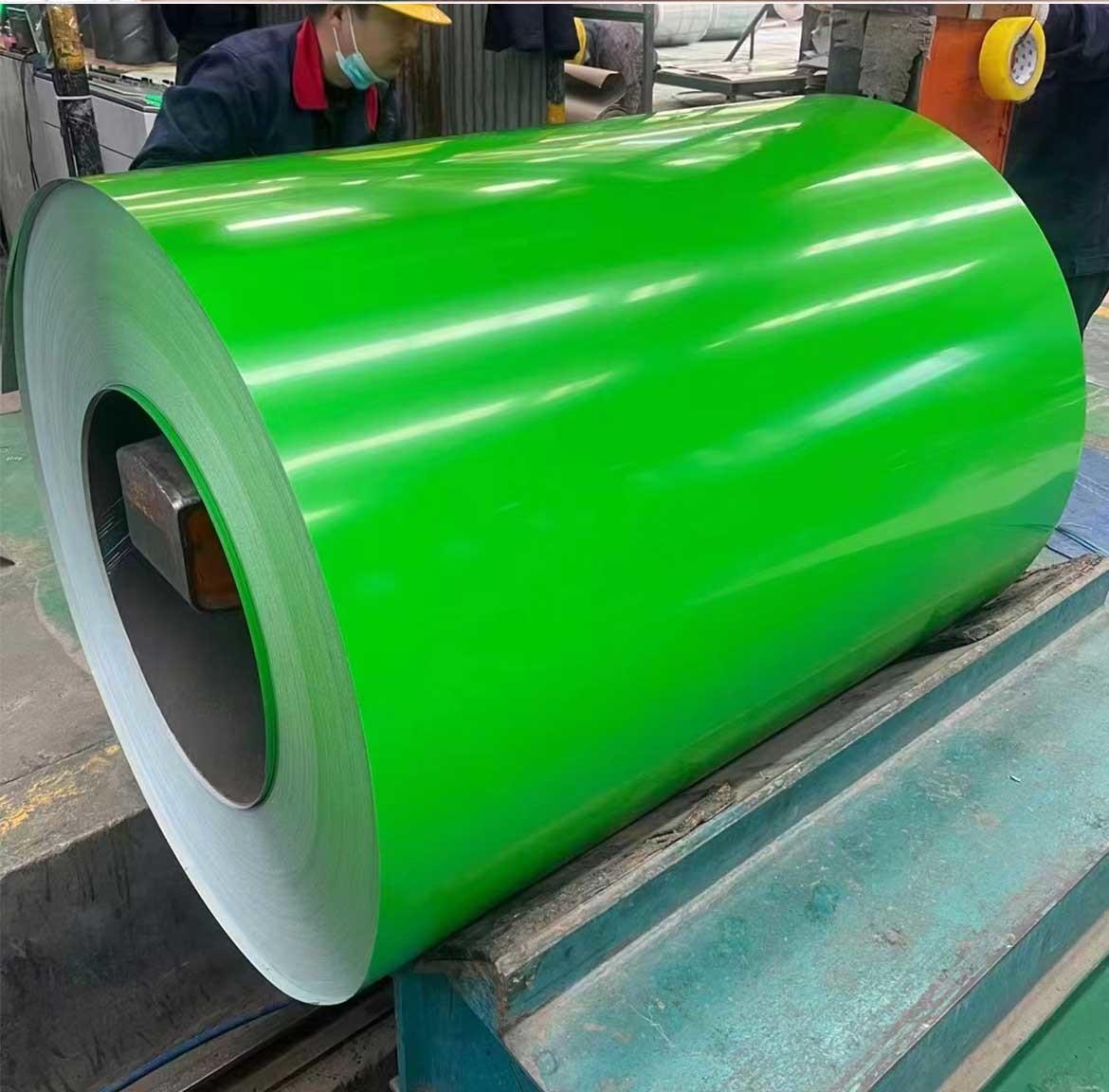 Hot Dip Green Color Prepainted Galvalume Steel Coil