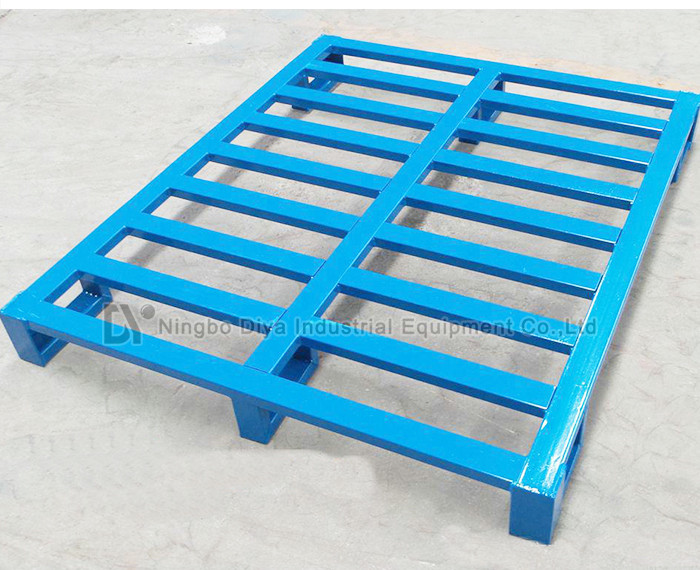 The Blue Metal Tray Stacking Rack System , Adjustable Metal Tire Rack Storage System