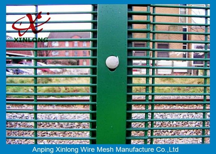 358 Anti Climb High Security Protection Galvanized Fence Dark Green Mesh Fence