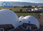 White Pvc Wall Commercial Geodesic Dome Round Tent For Outdoor