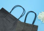 Paper Handle Eco Paper Bags , Black Kraft Paper Bags Without Printing