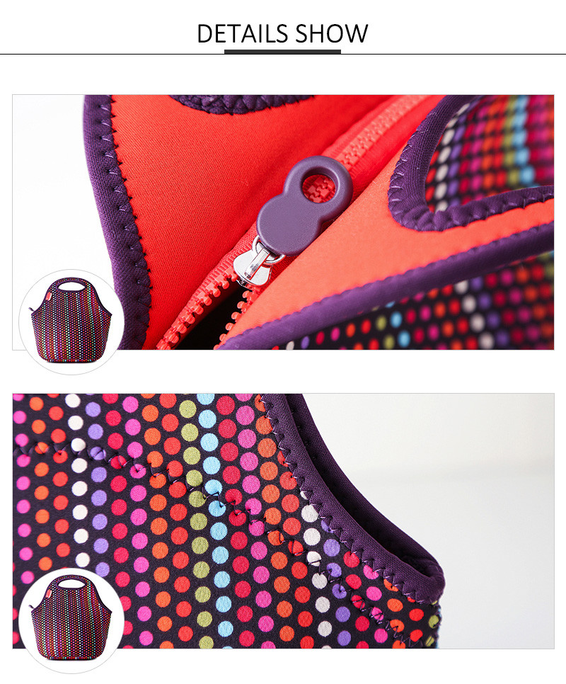 Lightweight Neoprene Fabric Bento Cooler Lunch Bag