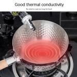 18 / 8 Kitchen Stainless Steel Cooking Pot With Glass Lid