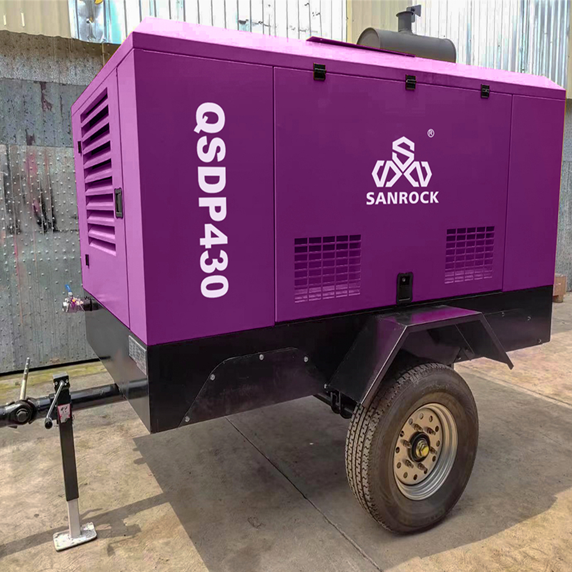 Mini Screw Air Compressor Machine Portable Mining Diesel Engine Screw Air Compressor