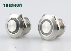 China Waterproof Momentary Push Button Switch Normally Closed Open 19mm Panel Mounting wholesale