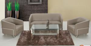 China Modern PU leather China reception office sofa wholesale