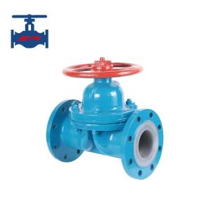 China GB Standard Carbon Steel Rubber Fluorine Lined Flange End Diaphragm Valve wholesale