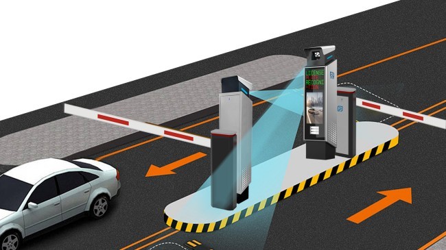 5mp Camera And LED LPR Parking Solutions , Car Park Number Plate Recognition System