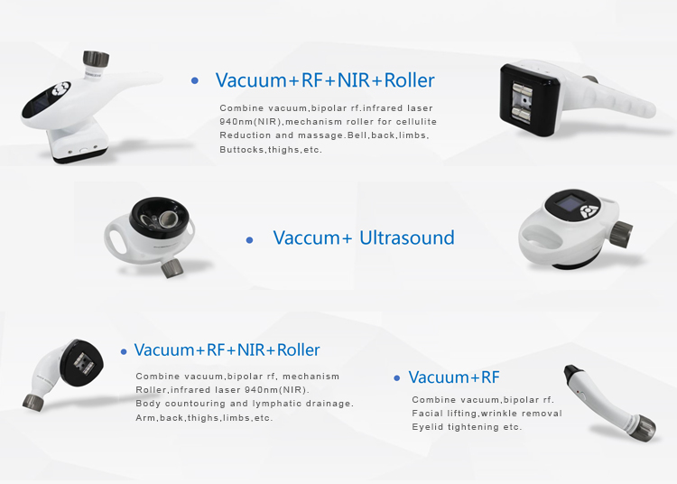 Skin Tightening Vacuum Roller Slimming Machine , RF Laser Body Contouring Machine