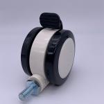 Noise Reducing Caster Wheels Medical equipment Screw Twin Wheels 3 Inch