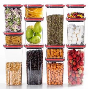 China 5PCS BPA Free 600ml Plastic Food Storage Containers With Airtight Lids wholesale