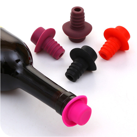 High Quality Hat Shape Silicone Wine Bottle Stopper/Novelty Food Grade Wine