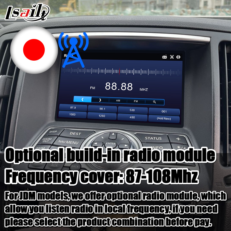Wireless carplay android auto module for Infiniti G37 G25 Q40 Q60 370GT skyline 08IT