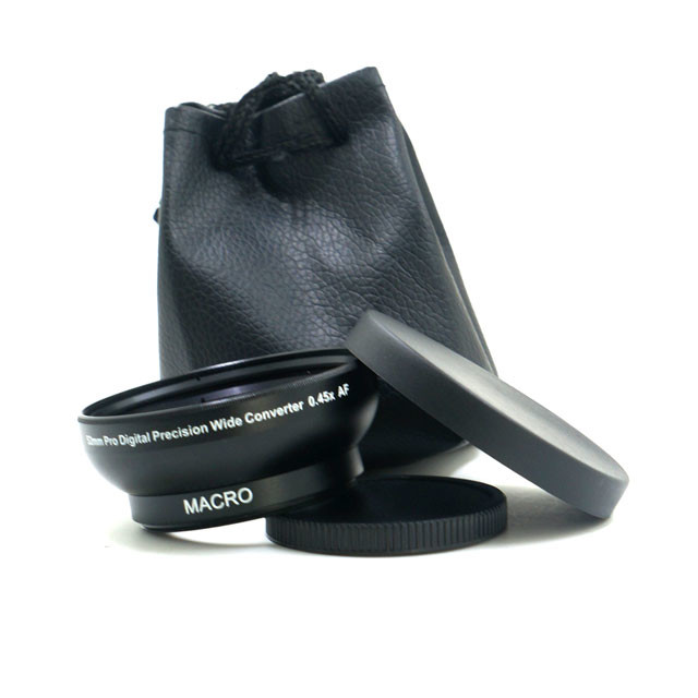 52mm 0.45x Wide Angle Camera Lens Converter Wide Angle Additional Lens